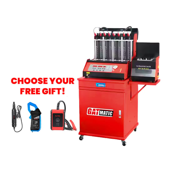 GATMATIC GI810H 8-Cylinder Supports EFI Gasoline Injector Cleaner Machine With Gift