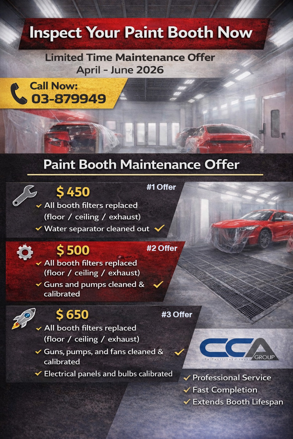 Paint Booth Maintenance Offer