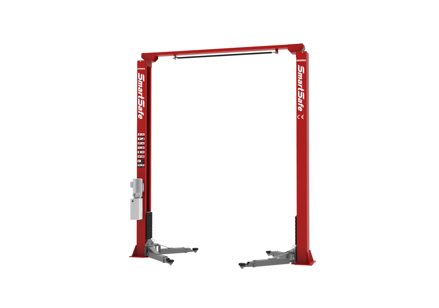 SmartSafe LT240C Clear Floor Two Post Lift