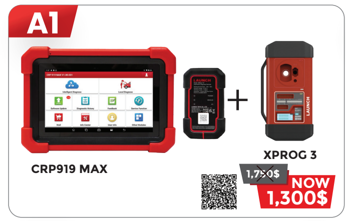 LAUNCH A1 CRP919 MAX + XPROG3 (Q4 2026)