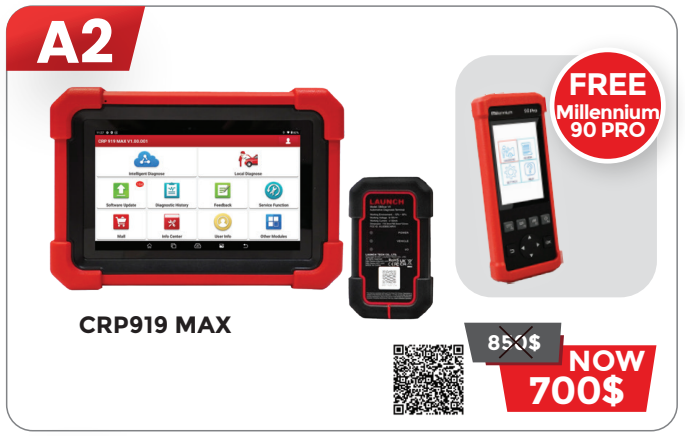 LAUNCH A2 CREADER PROFESSIONAL 919 MAX + MILLENNIUM 90 PRO (Q4 2026)
