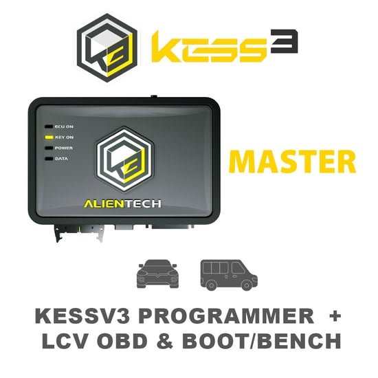 ALIENTECH KESSv3 ECU And TCU Programmer With LCV OBD & BOOT/BENCH Master Software Activations