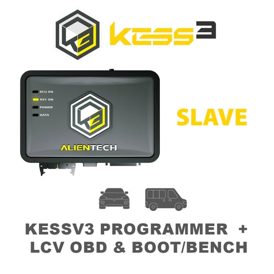 ALIENTECH KESSv3 ECU And TCU Programmer With LCV OBD & BOOT/BENCH Slave Software Activations