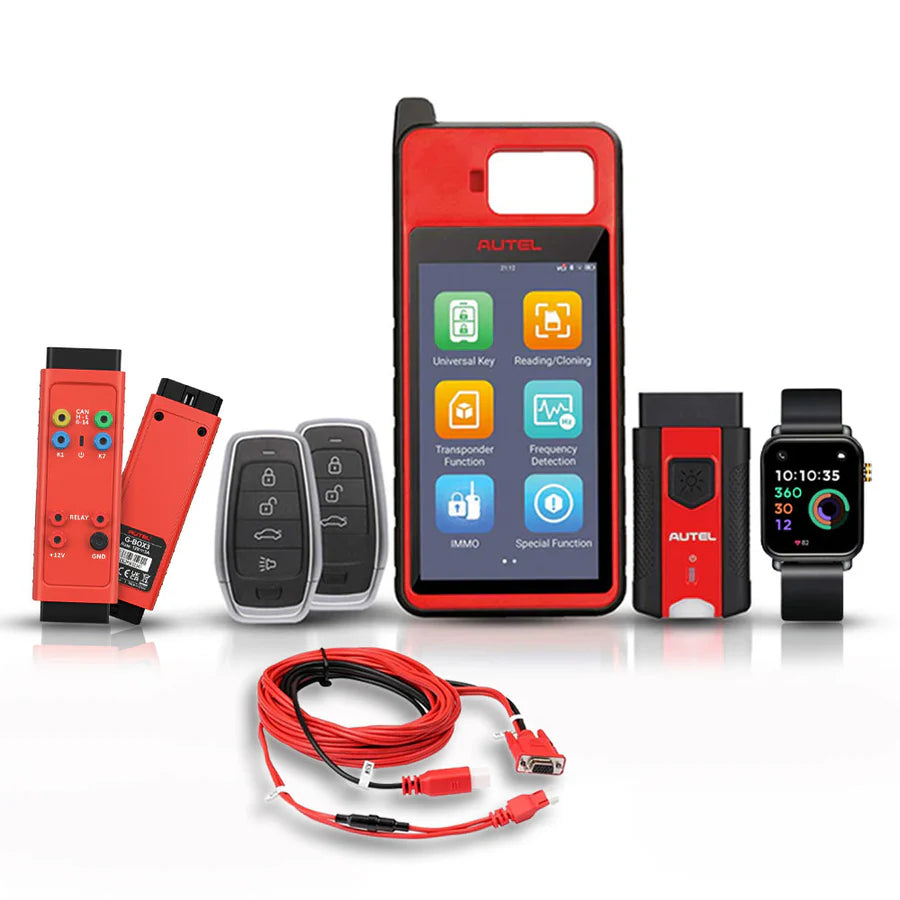 Autel Bundle MaxiIM KM100 Key Programming Tool + G-BOX 3 + Toyota 8A Cable + Free Gift Otofix Smart Key Watch
