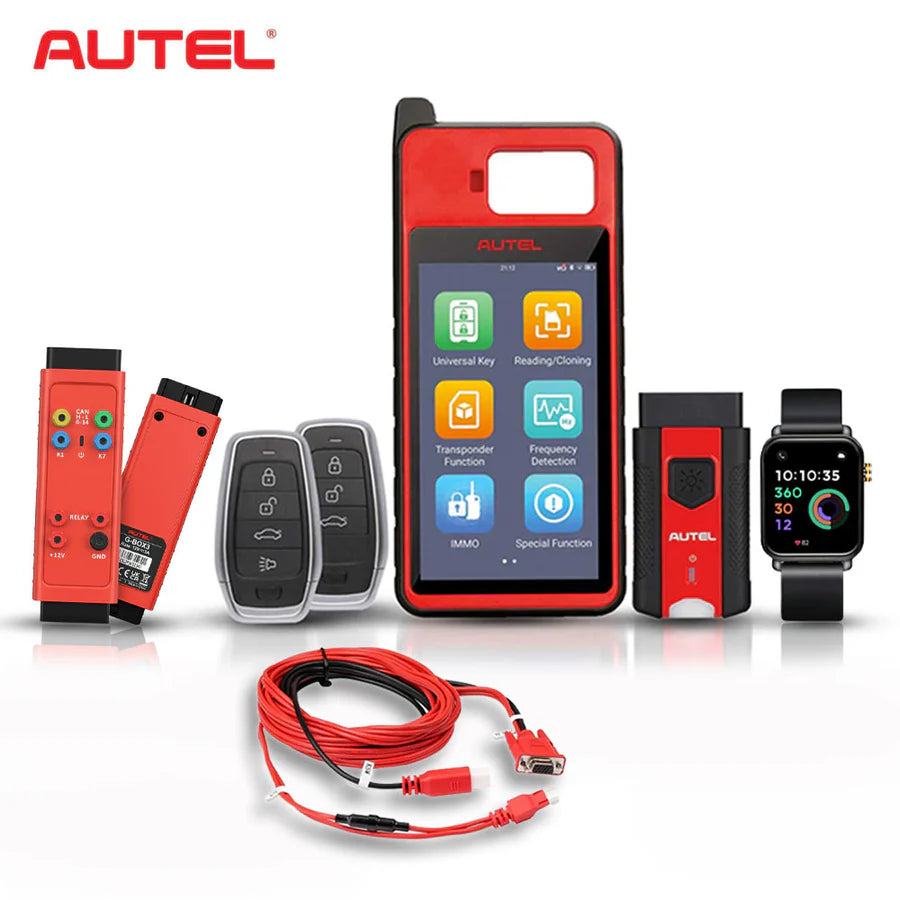 Autel Bundle MaxiIM KM100 Key Programming Tool + G-BOX 3 + Toyota 8A Cable + Free Gift Otofix Smart Key Watch