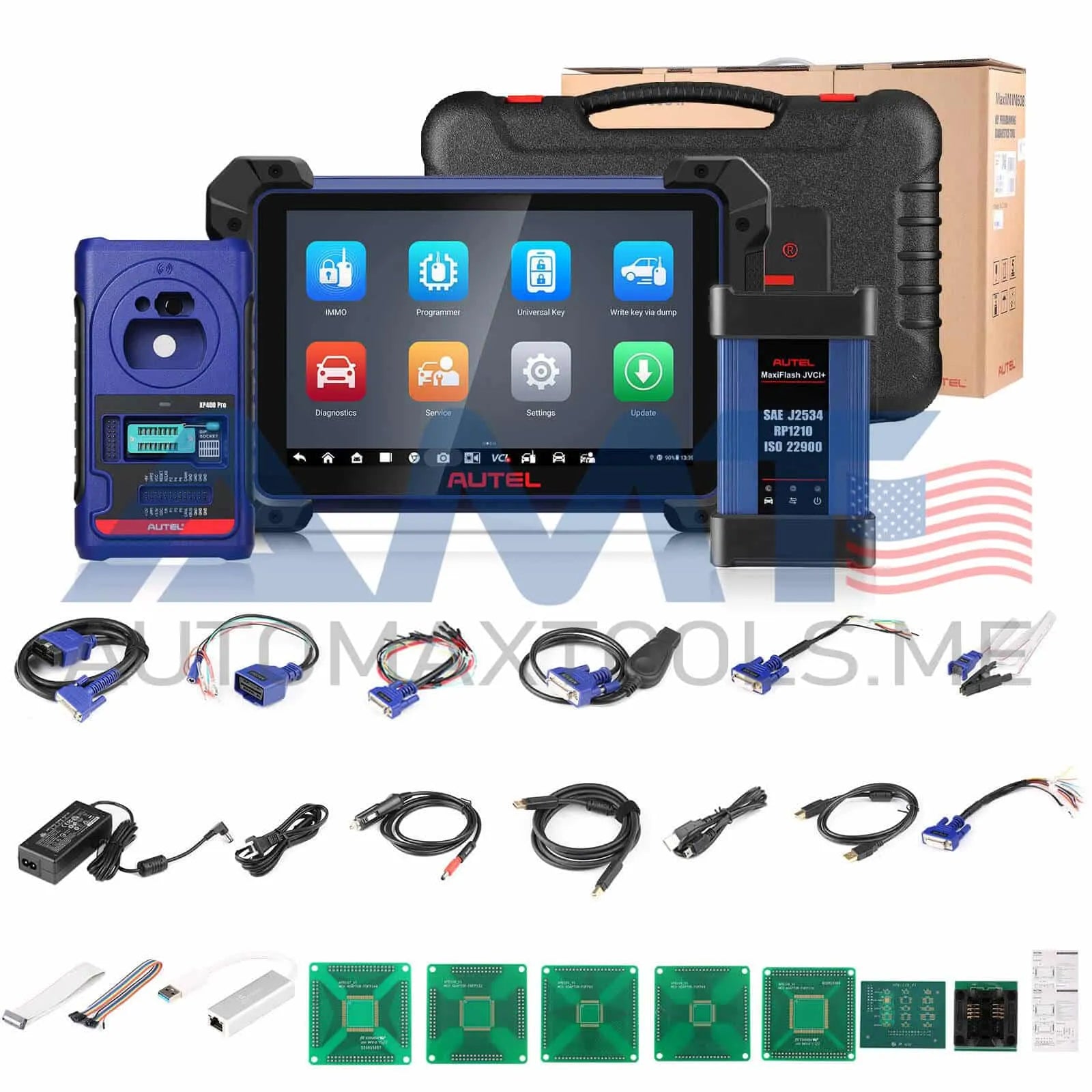 Autel MaxiIM IM608 PRO II Key Programming Tool Full Adapters Bundle + Free Gift Otofix Smart Key Watch