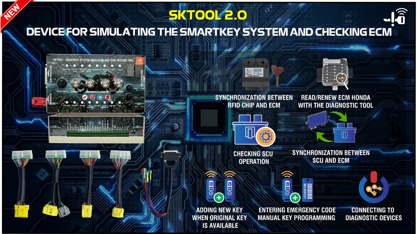 AutoShop SKTOOL 2.0 for Simulating The Smart Key System and Immobilizer System