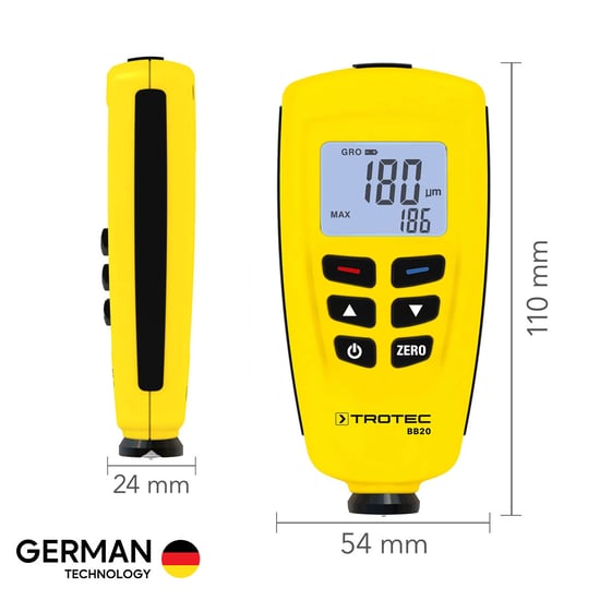 BB20 Professional Paint Coating Thickness Digital Tester Meter Gauge