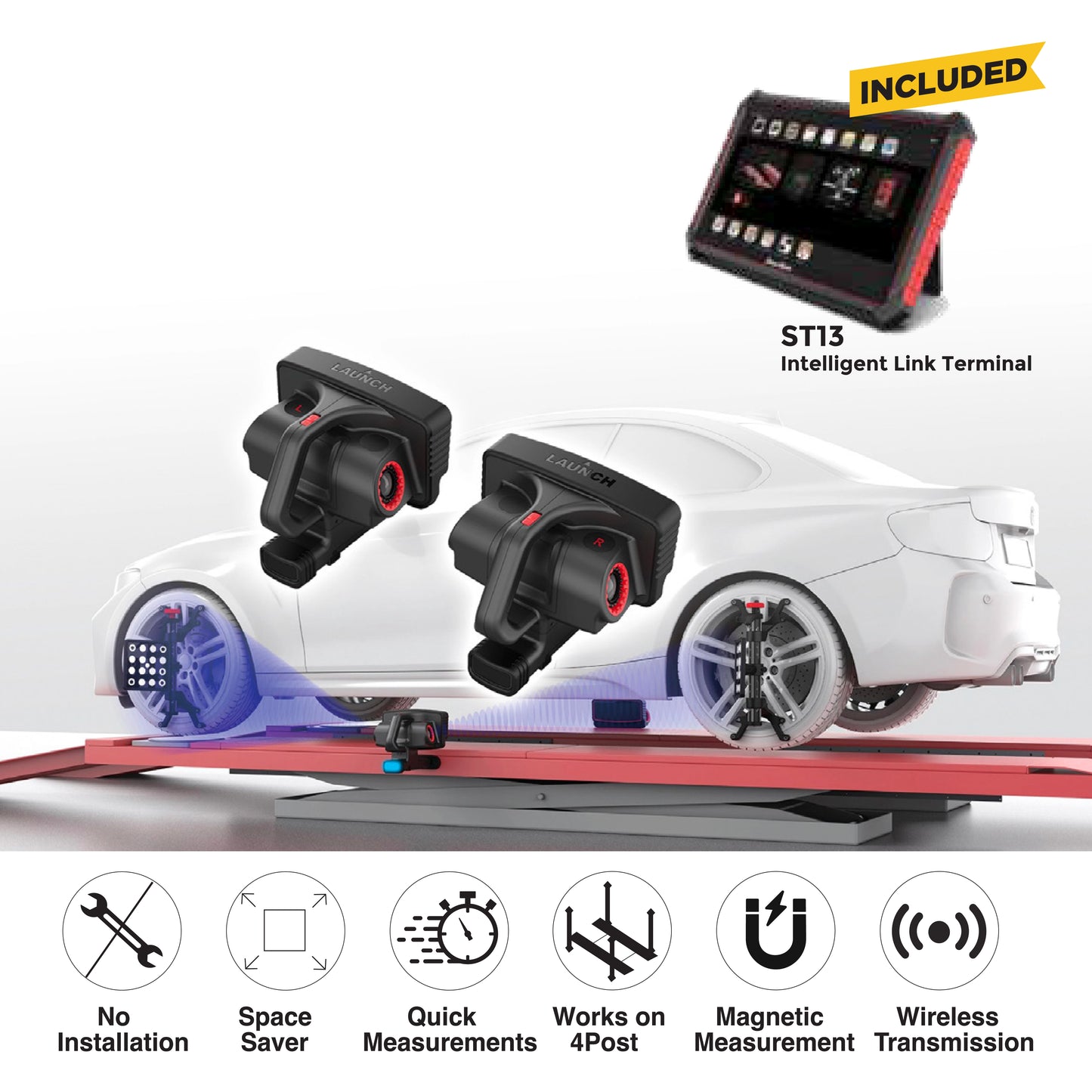 LAUNCH WA613 Magnetic Wireless 3D Wheel Aligner