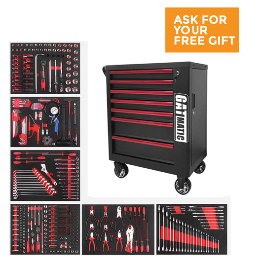 GATMATIC GTT381 ABS Tray Worktop Tool Cabinet With Tools