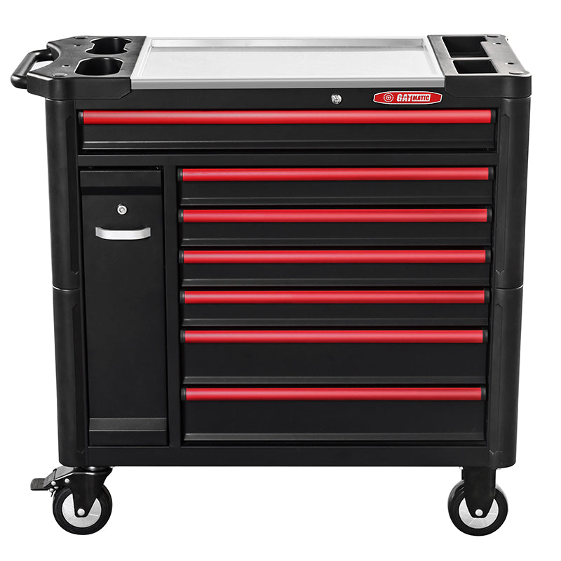 GATMATIC GEC901 Heavy-duty Rolling Tool Cabinet Steel Worktop