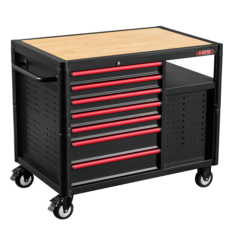 GATMATIC GEC903 12 Drawers Wood Worktop Tool Trolley
