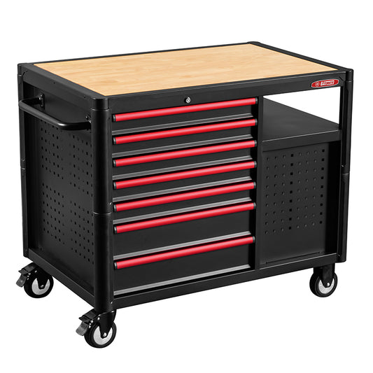 GATMATIC GEC903 12 Drawers Wood Worktop Tool Trolley