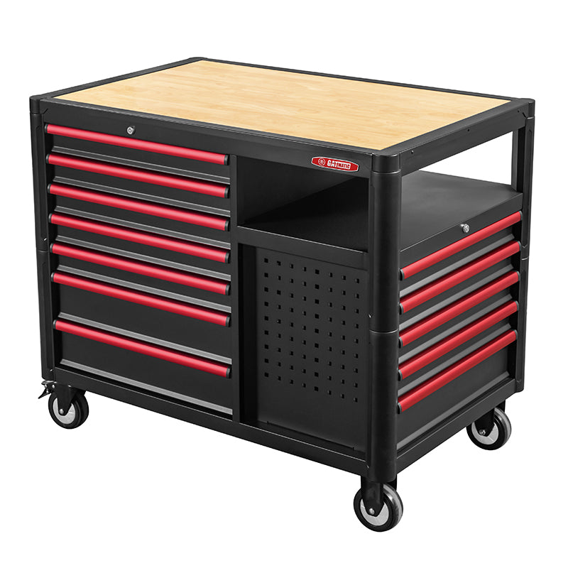 GATMATIC GEC903 12 Drawers Wood Worktop Tool Trolley