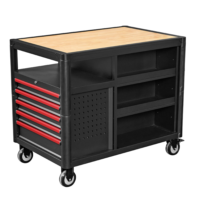 GATMATIC GEC903 12 Drawers Wood Worktop Tool Trolley