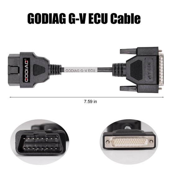 GODIAG G-V ECU Cable for Connecting Xhorse MULTI PROG with GT107 or GT107+ GPT BENCH BOOT to Read & Write Data on VAG Gearbox ECU, Engine ECU
