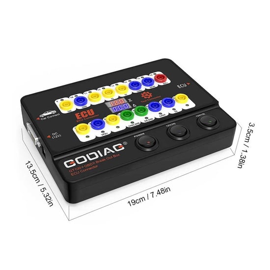 GODIAG GT100 + New Generation Auto Tools OBD II Break Out Box ECU Connector