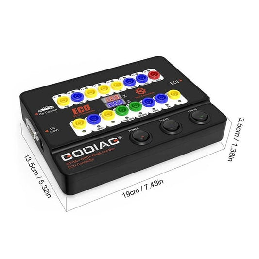 GODIAG GT100 + New Generation Auto Tools OBD II Break Out Box ECU Connector