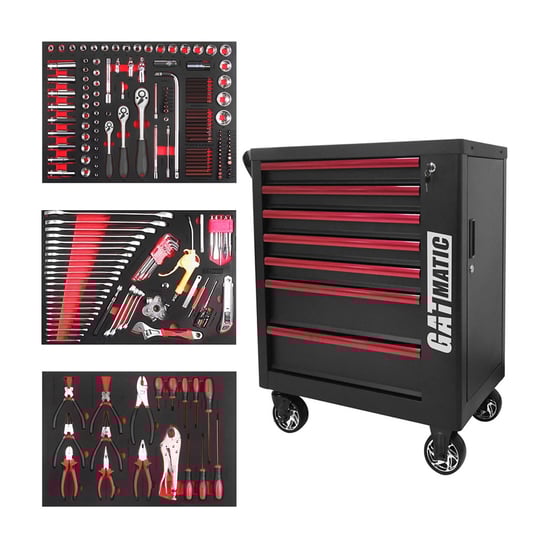 GATmatic GTT204 High-end Tool Trolley With 204pcs Insulated Tools