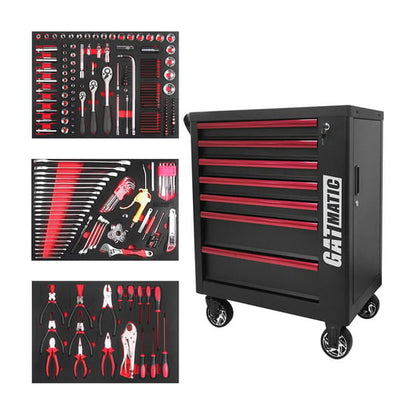 GATMATIC GTT204 High-end Tool Trolley With 204pcs Insulated Tools