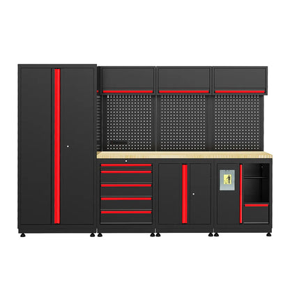 GATMATIC GWS-141C Garage Cabinet Set & Wooden Workbench