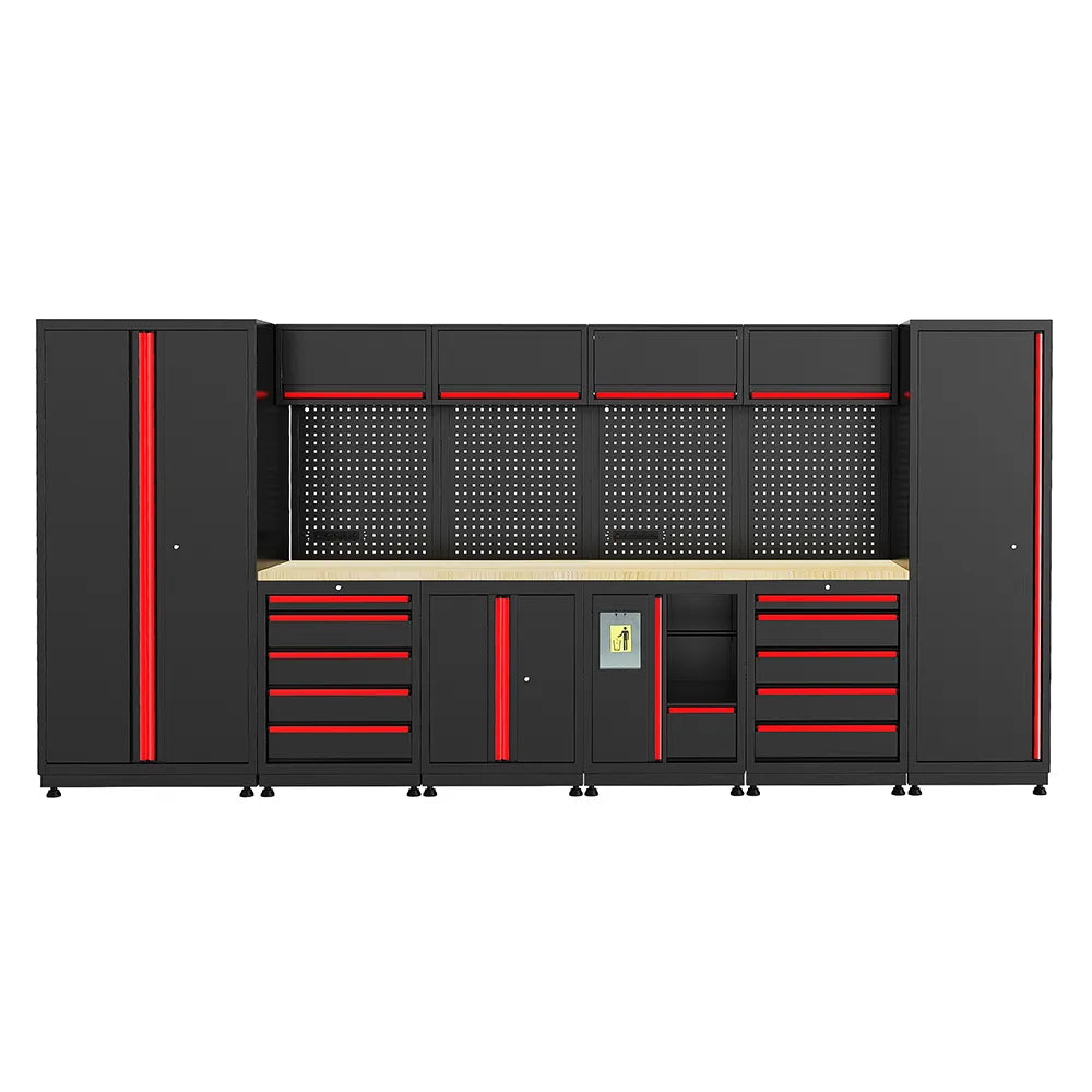 GWS-161B Garage Cabinet Storage System & Wooden Workbench