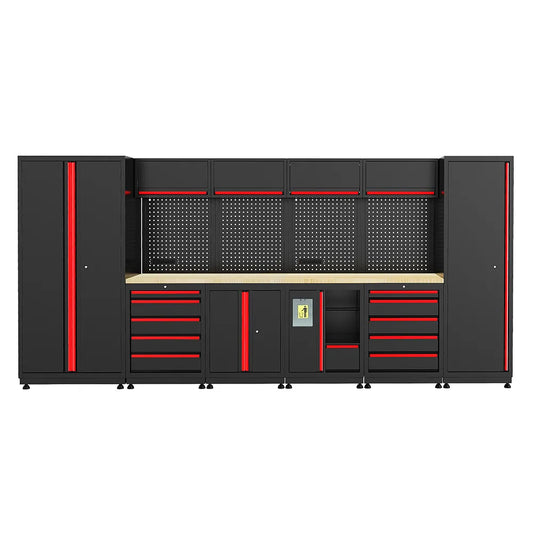 GATMATIC GWS-161B Garage Cabinet Storage System & Wooden Workbench