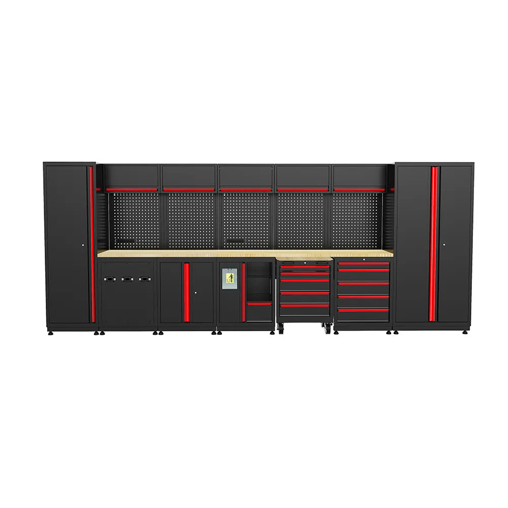 GWS-181A Garage Workshop Cabinet & Wooden Workbench