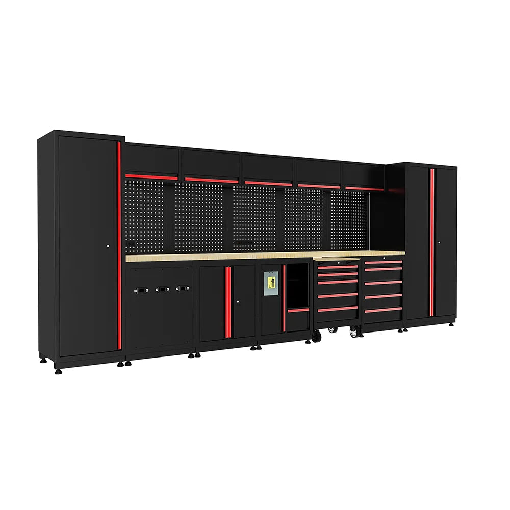 GWS-181A Garage Workshop Cabinet & Wooden Workbench