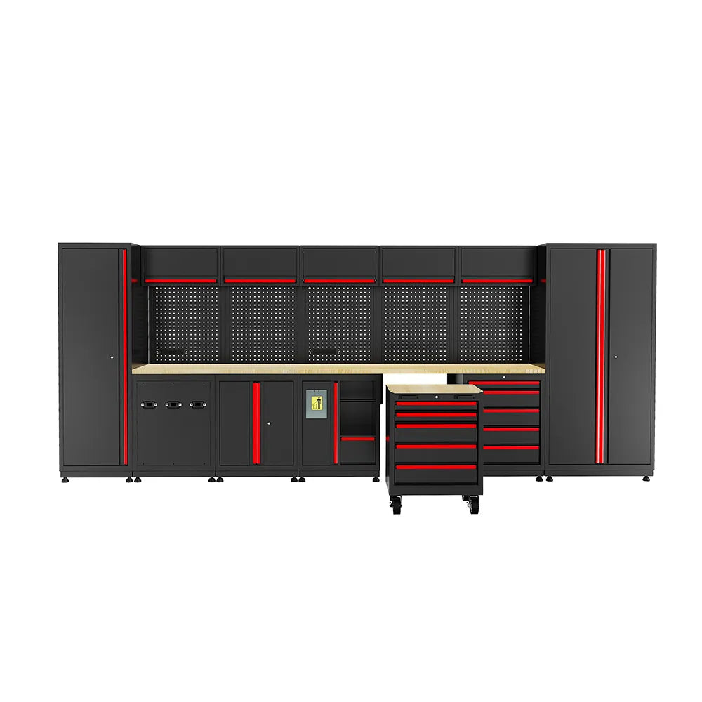 GWS-181A Garage Workshop Cabinet & Wooden Workbench