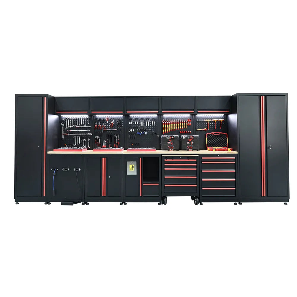 GWS-181A Garage Workshop Cabinet & Wooden Workbench