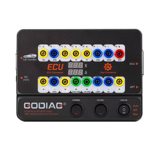 Godiag GT100 Plus Gpt Enet Doip 24V-12V Auto Tools OBD II Break Out Box ECU Connector