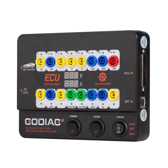 Godiag GT100 Plus Gpt Enet Doip 24V-12V Auto Tools OBD II Break Out Box ECU Connector