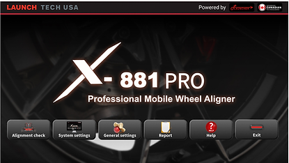 LAUNCH X-881 PRO PROFESSIONAL MOBILE 3D WHEEL ALIGNER