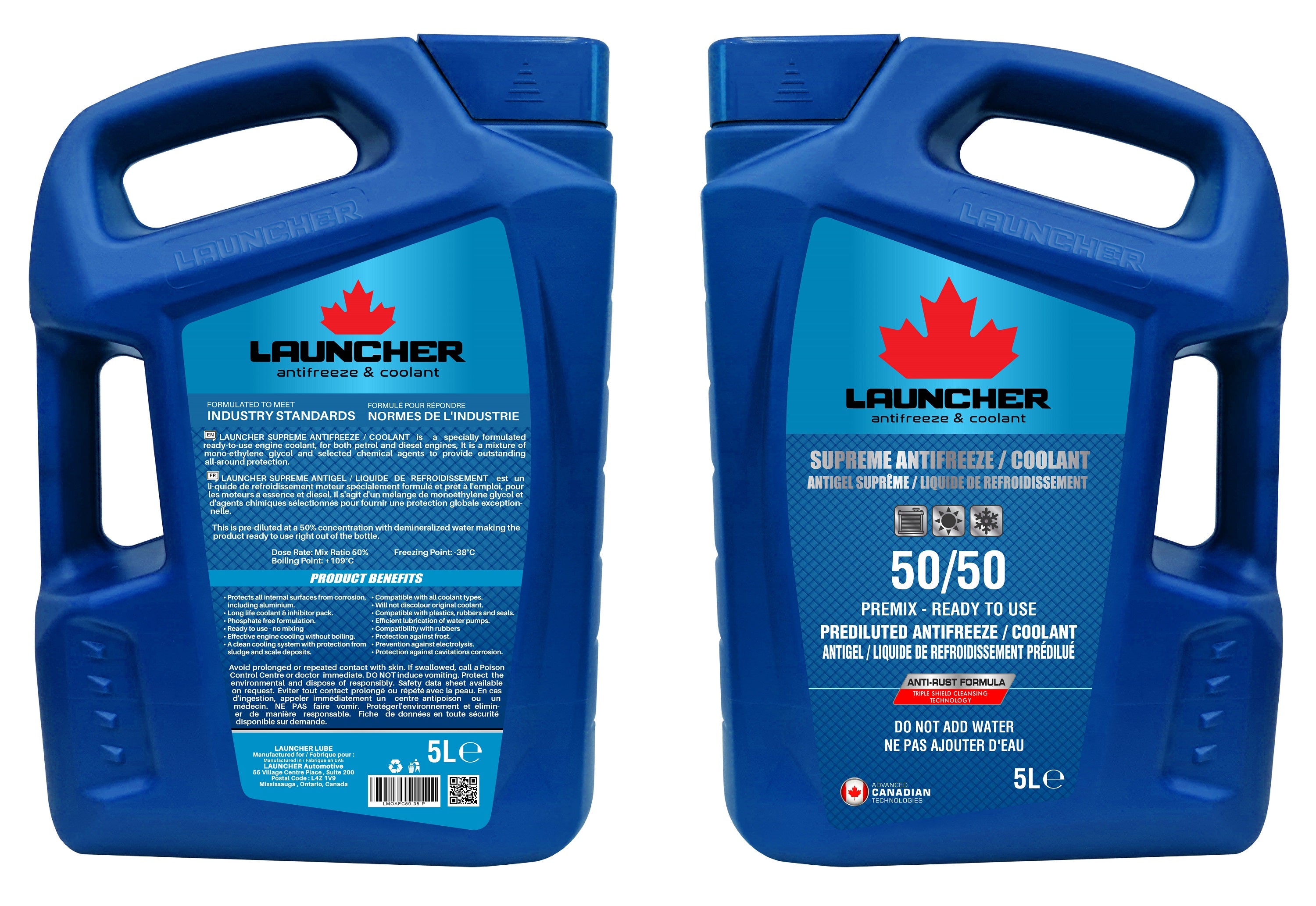 LAUNCHER ANTIFREEZE <br> SUPREME 50/50 PREMIX