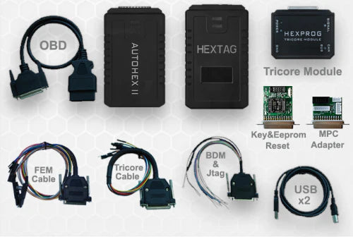 Microtronik Autohex II BMW WVCI HW4 Diagnostic Scan Coding Programming Tool Lite Locksmith Package