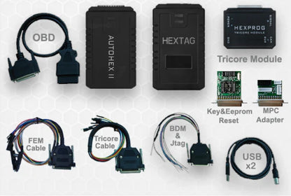 Microtronik Autohex II BMW WVCI HW4 Diagnostic Scan Coding Programming Tool Lite Locksmith Package