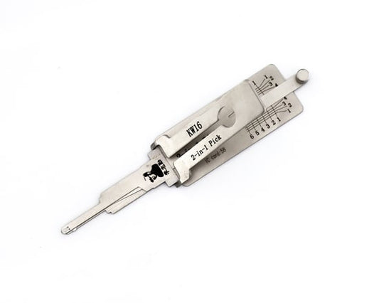 Original Lishi 2-in-1 Pick Decoder Tool KW16-AG for Kawasaki Motorcycle Anti Glare Type