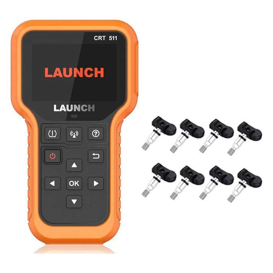 LAUNCH CRT511 Stand-alone Diagnostic & TPMS Tool With 8 PCs Launch TPMS Sensor Metal LTR-03 RF
