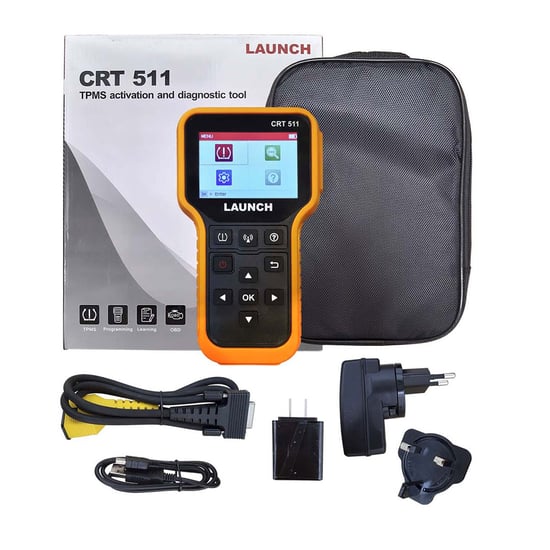 LAUNCH CRT511 Stand-alone Diagnostic & TPMS Tool With 8 PCs Launch TPMS Sensor Metal LTR-03 RF