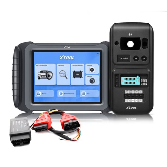 X-Tool X100PAD Elite2 Professional Key Programmer + KC501 Key & Chip Programmer + M821 Mercedes Benz Adapter