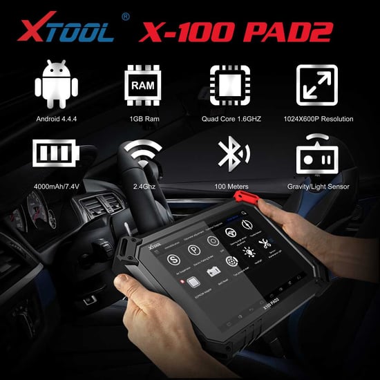Xtool X100 PAD2 PRO OBD2 Auto Key Programmer IMMO Diagnostic Scanner Tool +KC100