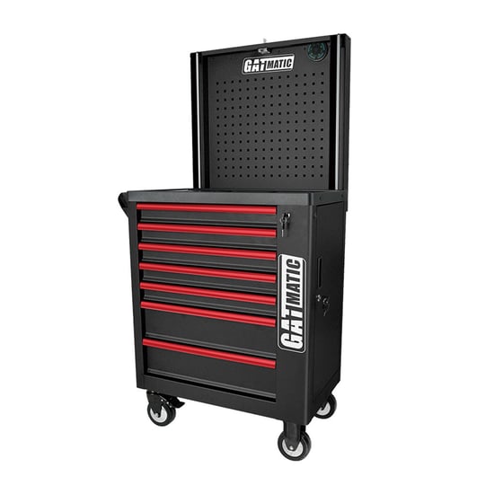 GATMATIC GEC807 Automatically Lifting Pegboard Tool Trolley
