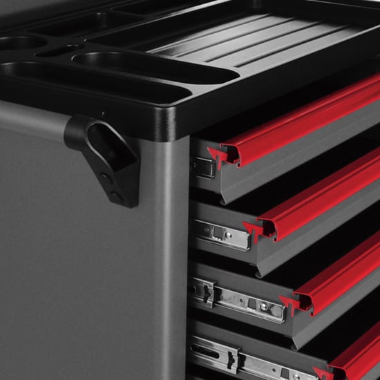 GATMATIC GEC807 Automatically Lifting Pegboard Tool Trolley