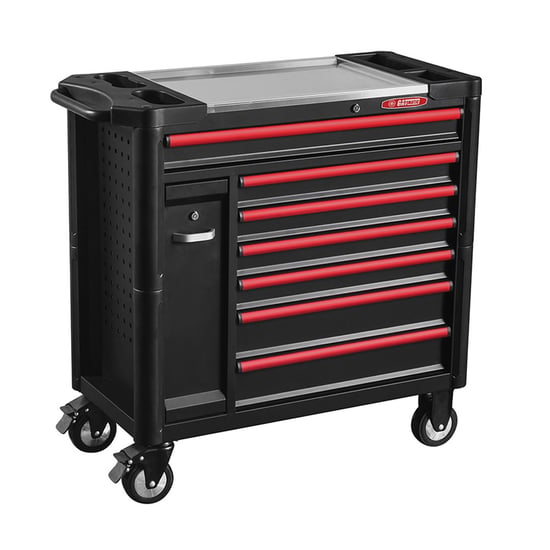 GATMATIC GEC90 Heavy-duty Rolling Tool Cabinet Steel Worktop