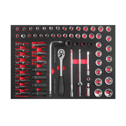 GATMATIC GTT381 ABS Tray Worktop Tool Cabinet With 381 Pcs Tools