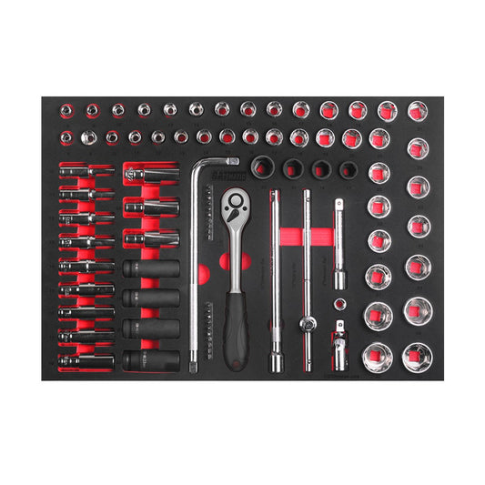 GATMATIC GTT381 ABS Tray Worktop Tool Cabinet With 381 Pcs Tools