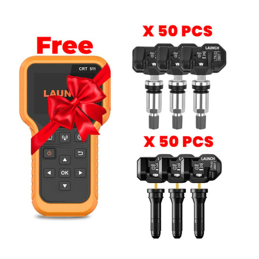 LAUNCH 100 Pcs TPMS sensors With Free CRT511 Diagnostic & TPMS Tool