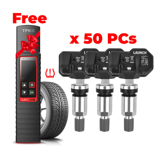 LAUNCH 50 Pcs TPMS sensors Metal Sensor + Free TSGUN
