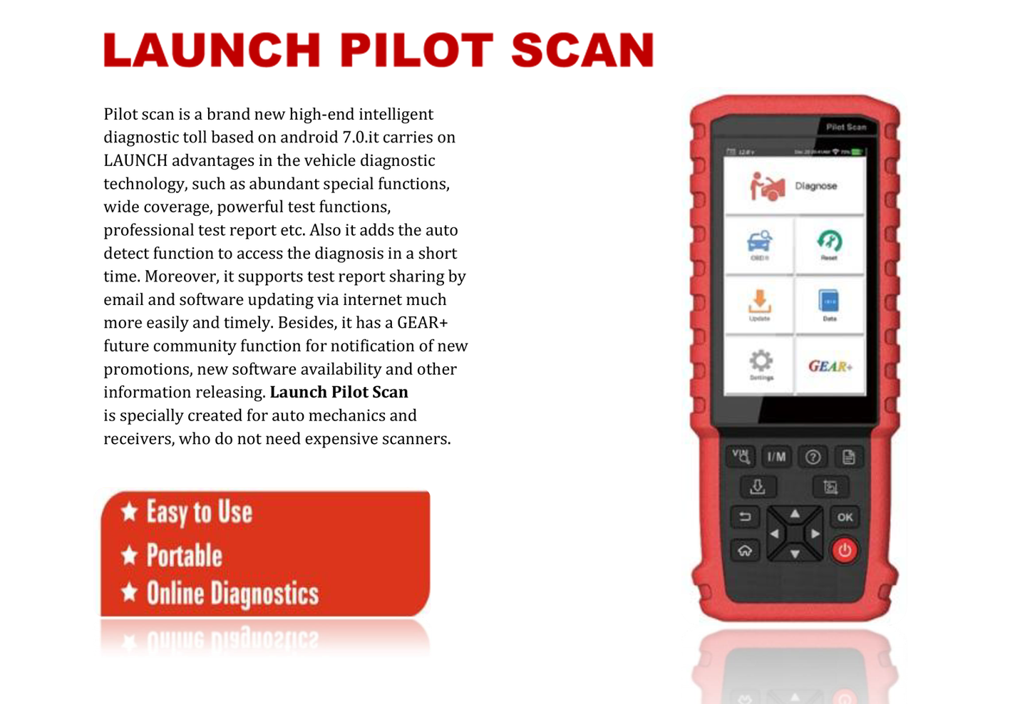 LAUNCH Pilot Scan
